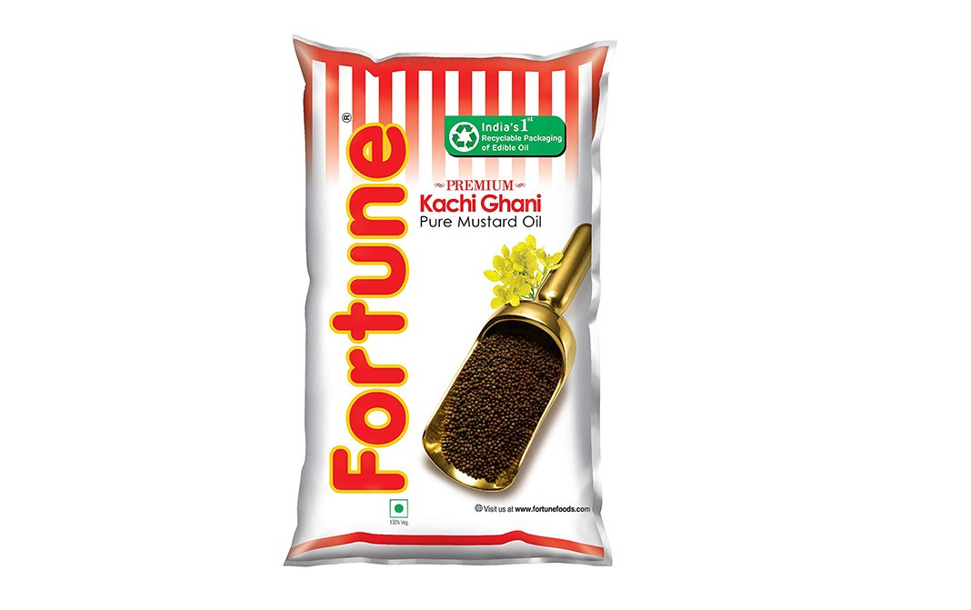 Fortune Premium Kachi Ghani Pure Mustard Oil Pouch 1 Litre Reviews Nutrition Ingredients